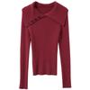 Sancai 2025 Winter Women's Slim-Fit Knit Pullover