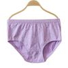 5PCS High Waist Elderly Plus Size Briefs Breathable Women Underwear Flower Cotton Panties  Gifts