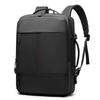 Men Women Black Oxford Fabric Laptop Backpack 15-inch Business Commuter Bag Lightweight Large Capacity Casual Student