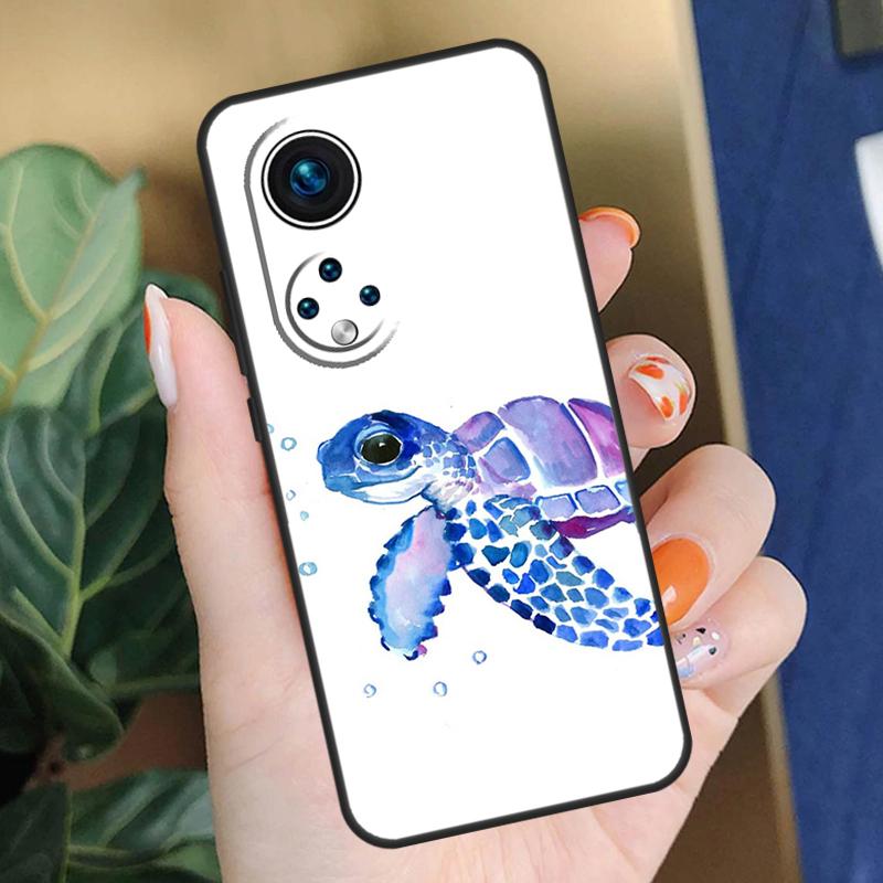Cute Sea Turtle Case For Honor 200 Pro X9b X9a X8b X8a X8 X9 X9c 50 70 90 Lite Honor Magic 5 6 7 Pro Cover