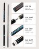 KONLLEN Heavy Hitter Jump Break Carbon Fiber Break Jump 13mm Tip Punch Cue Jump Billiard Pool Stick Cue, 3-Piece Cue, Cue,