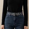 Metal Buckle Star Hole Sequin Belt Double Grommet Hole Trouser Decor Decoration  Dress Decor