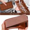 Premium Silicone Dubai Chocolate Mold Non-Stick ADAIVIUME Classic 10-Square Chocolate Mold 25x13x2 Cm Brown