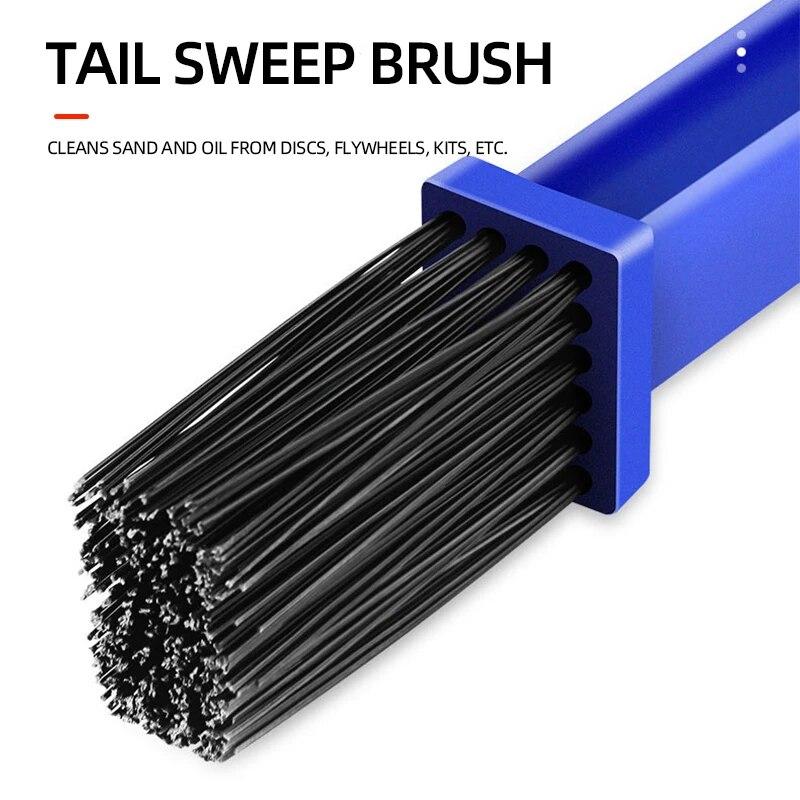 1pcs Motorcycle Bicycle Chain Cleaner Chain Brush for Mountain Road Motorbike Outdoor Cycling Flywheel Cleaning Tool Accessories