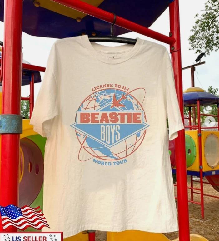 Beastie Boys Licensed To Ill World Tour WhiteT Shirt M