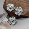 5 Stück Kupfer Strass Kristall Knöpfe Zirkonia Knöpfe für Pullover Mantel Nähen für Kaschmir Strick Cardigan