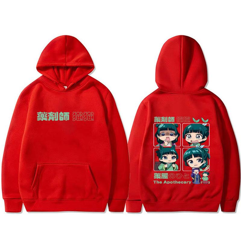 Anime The Apothecary Diaries Maomao Graphic Hoodie Men Women Cute Funny Pullover Hoodies Male Casual Oversized Hooded Sweatshirt