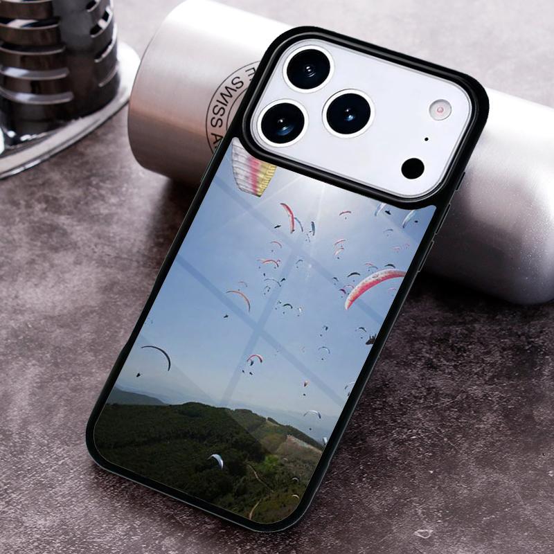 Paragliding Paraglider Phone Case for iPhone 17 16 15 Pro Max Air 14 13 12 11 Plus Shockproof Capa Cover