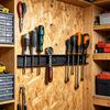 Werkzeugaufbewahrungsregal Wandmontierter Schraubendreher-Organizer Rostfreier Karbonstahl-Schraubendreherhalter für Garage Werkstatt