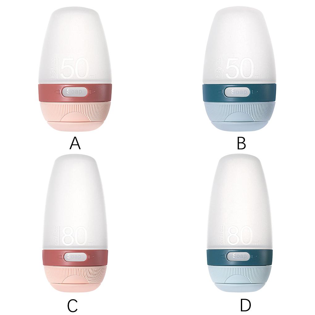 Empty Bottle Plastic Silicone Dispenser Portable Refillable Travel Bottle with Cap