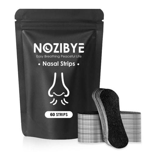 

Nozibye Breathe Tape for Better Sleep, Reduce Snoring, Comfortable and Breathable Nose Tape for Snoring Reduction and Improved Exercise Experience (Bl