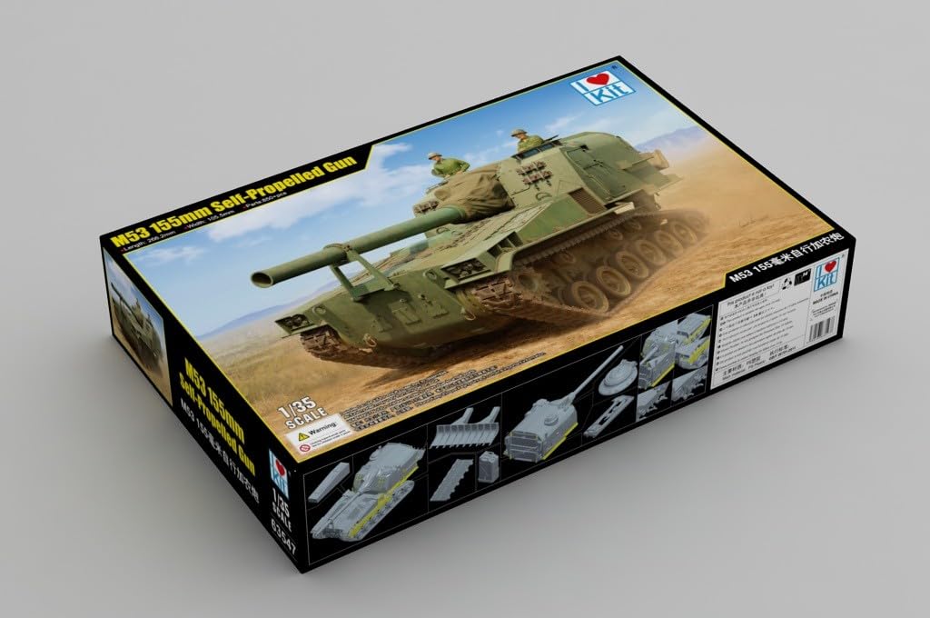 I Love Kit 1/35 American M53 155mm Self-Propelled Gun Plastic Model ILK63547