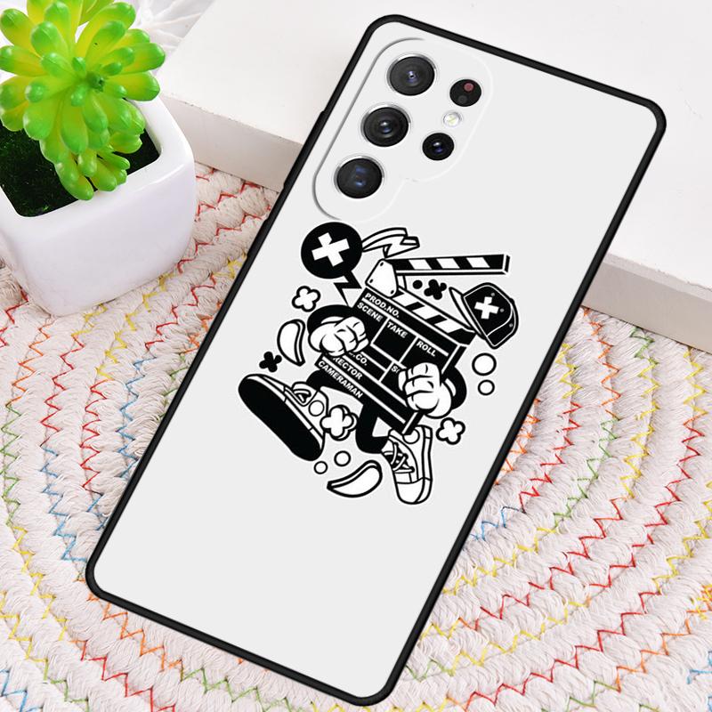 Film Movie Maker Clapper Board Phone Case for Samsung Galaxy Note 10 Pro S26 Ultra S23 S24 FE S25 S21 S22 PLUS Shockproof Cove