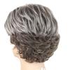 Synthetic Hair Short Haircuts Curly Wig with Bangs Granny Wigs for White Women Asian Cosplay Halloween Costume