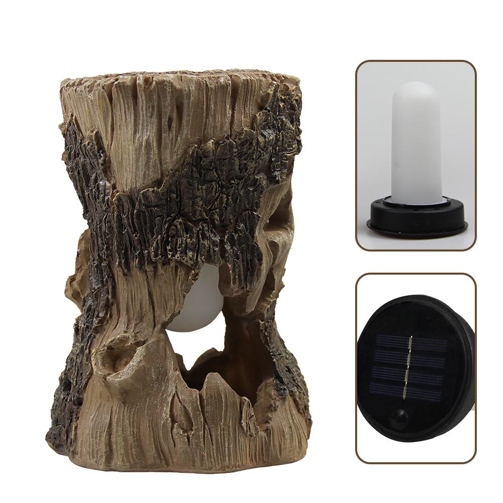 Solar Statues Bunny Tree Stump Garden Light Outdoor Lawn Decor Landscape Yard Lamp Patio Ornament Unique Housewarming Gifts