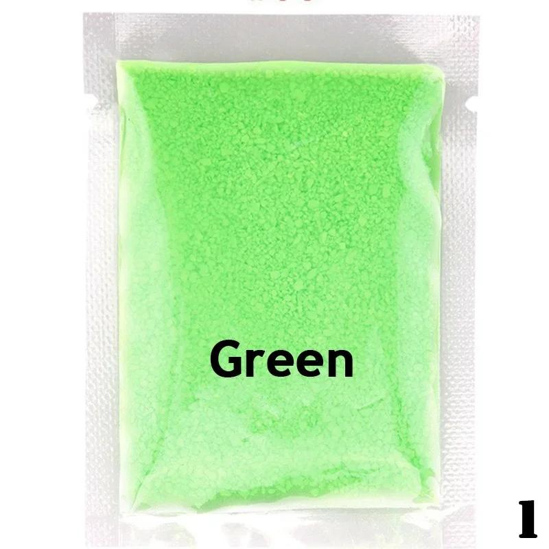 1X Party Luminous Decoration Colorful Fluorescent Particle Luminescent Pigments Glow In Dark Sand Luminous Gravel