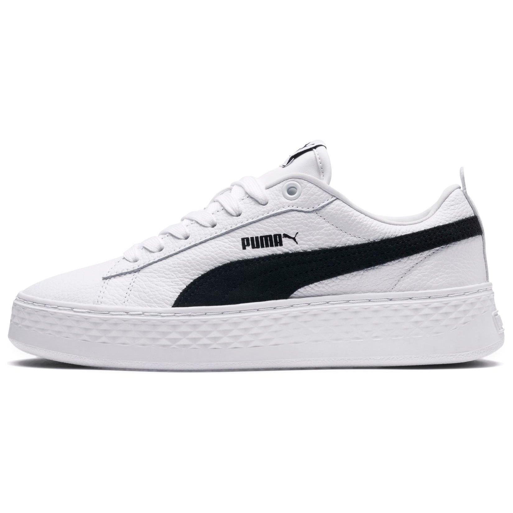 

Кроссовки Puma Smash Platform L Белые Черные Женские Кроссовки 366487-12