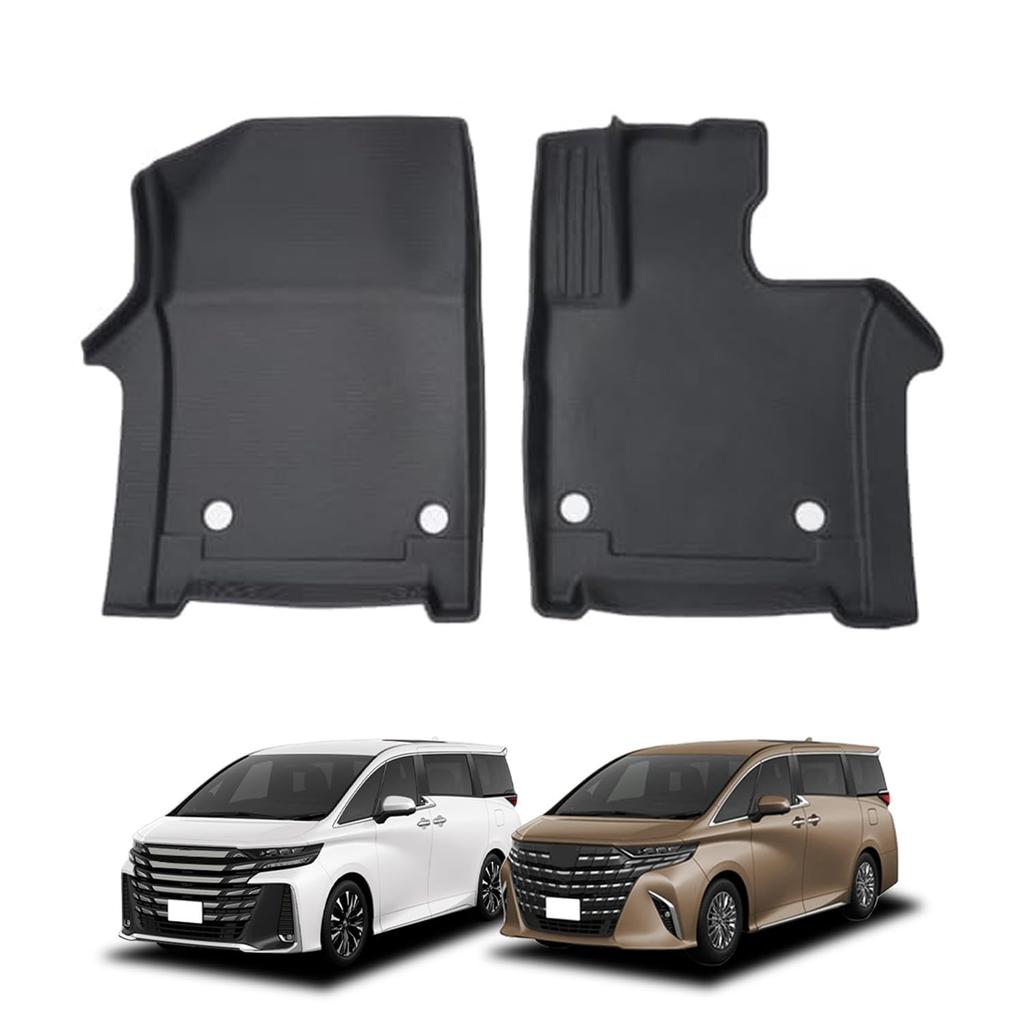 New Alphard Vellfire 40 Series Floor Mats 3D Cargo Floor Mats Waterproof Stain Resistant Dirt Prevention 3D Full Set 40 [SunYard] (Pedal Mats, Series)