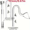 Clear Glass Lily Pipe Outflow And Skimmer Inflow With Suction Cup 13Mm 17Mm For Aquarium Planted Fish Tank Aquatic Filtration System