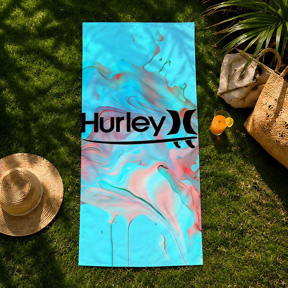 Marke H-Hurley Handtuch Strandtuch, schnell trocknendes saugfähiges Badetuch für Schwimmen, Fitnessstudio, Camping, Outdoor