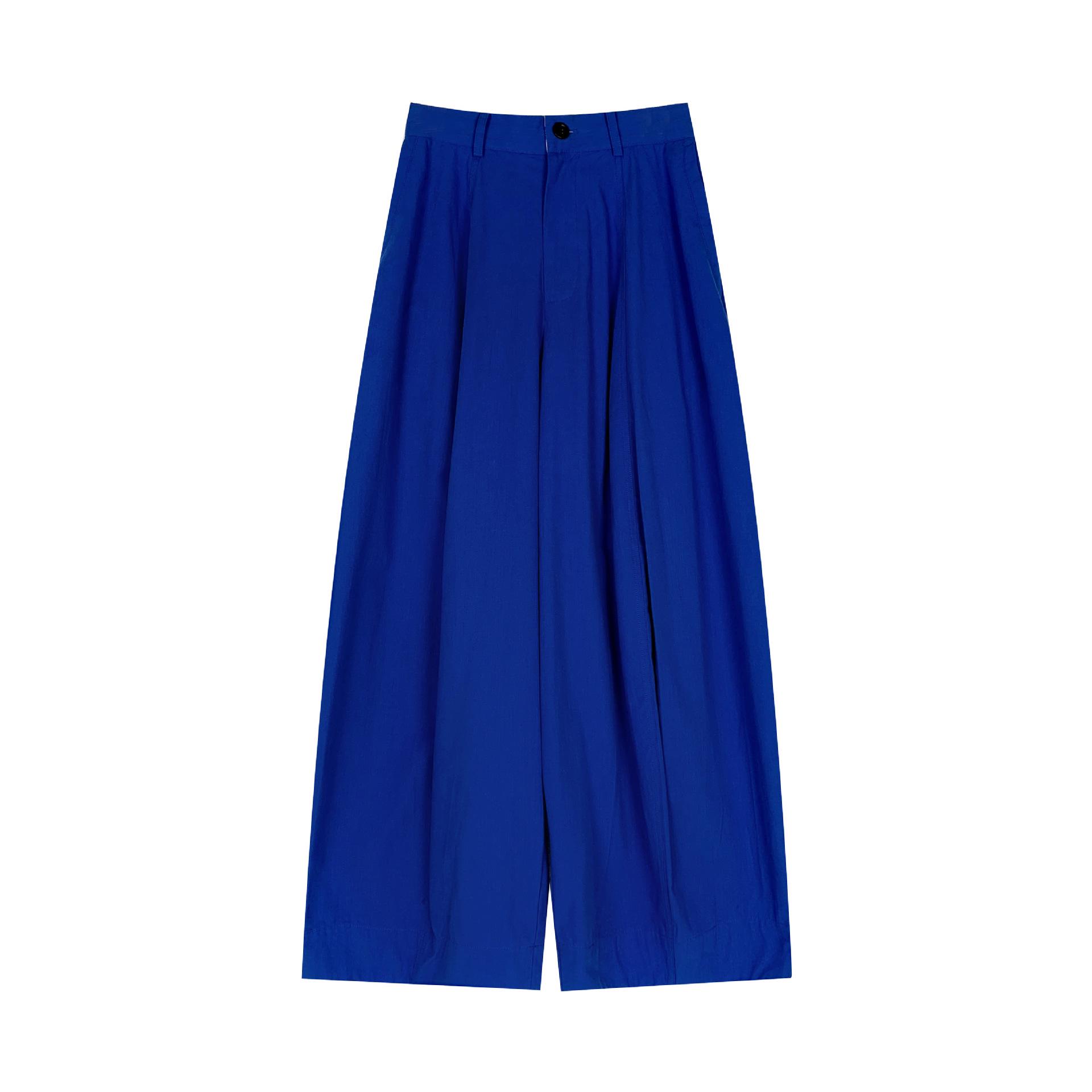 Moxi Women s Spring Wide-Leg Casual Pants - Korean Style S синий