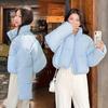 Cotton Jacket Women's Short Stand Collar Thickened Down Cotton Jacket Women's 2025 New Korean Version Bread Jacket Student Padded Jacket