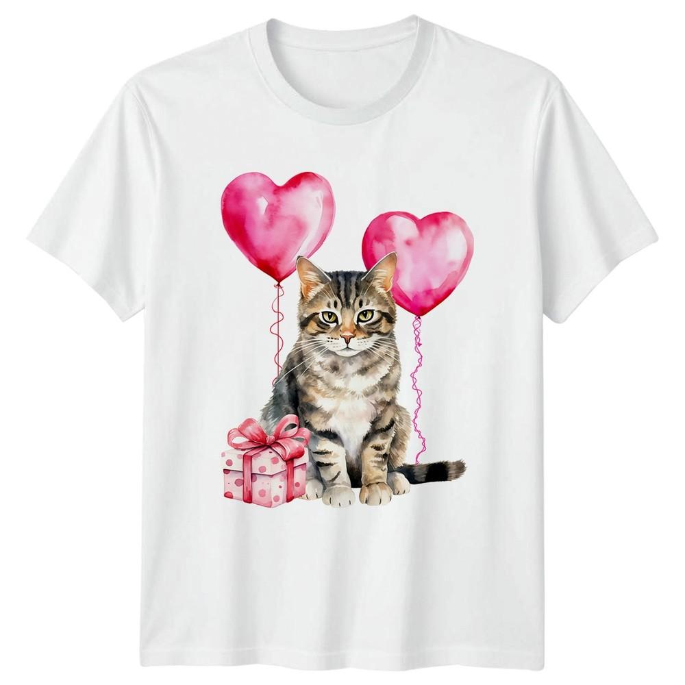 My Valentine Has Whiskers Unisexs TShirt Cat Valentines Day Gift For Her S