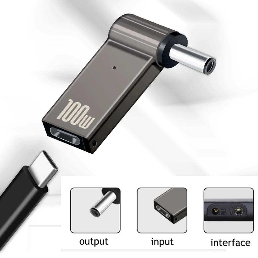 PD 100W Laptop Power Charger Supply Adapter USB Type-C Female To DC Male Jack Plug Converter for ASUS 19V 20V HP 19.5V Dell