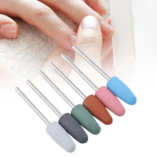 

6 шт., шлифовальная головка для ногтей, хорошее мастерство, электрическая дрель, шлифовальный инструмент, роторная дрель