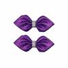 Mini Glitter Bow Rhinestone Hair Clip In European and American Style