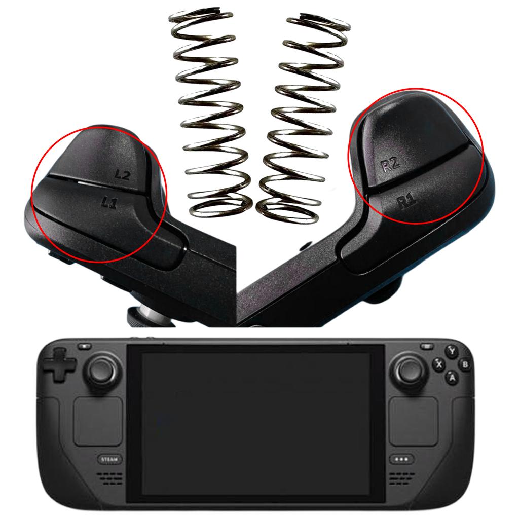 Steam Deck R1 R2 Cheap 2Pcs Replacement L1 R1 Trigger Button Spring Gaming Accessories ...