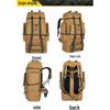 Zaino da Viaggio Mimetico da Uomo da 130L - Borsa da Campeggio Outdoor Ultra-Grande