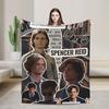 New Arrival Criminal Minds Spencer Reid Flannel Blanket  Warm Throw Blanket for Couch Chair Camping Bedspread Sofa Bed Cover