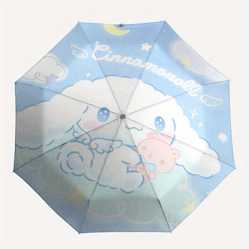 1pc Cinnamoroll & Little Bear Durable Cartoon Folding Umbrella, Portable 3-Fold Compact Umbrella for Men and Women, Suitable for Travel or Daily Use.S