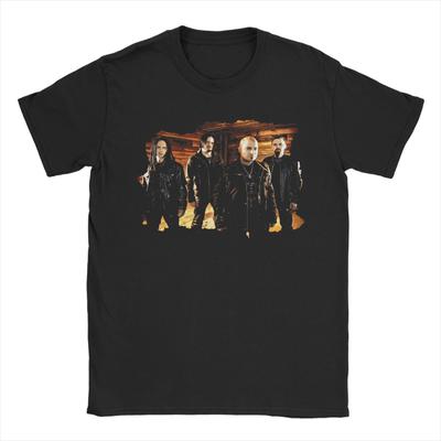 Feel The Fury Of Disturbed Music T-Shirt Men Novelty Pure Cotton Tees Crewneck Short Sleeve T Shirts Classic Clothing