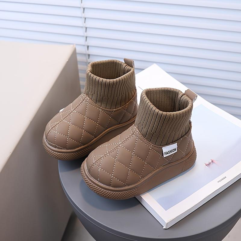 Trendy Cool Ankle Boots Girls Kids Elegant Non Slip Zipper Indoor Outdoor Travel Autumn Winter