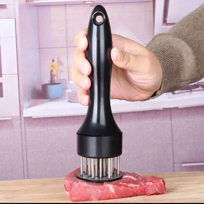 

Kitchen Pork Floss Needle Stainless Steel Braised Steak Artifact Hole Tool Home Use Tendon Cutting and Tender Meat Needle