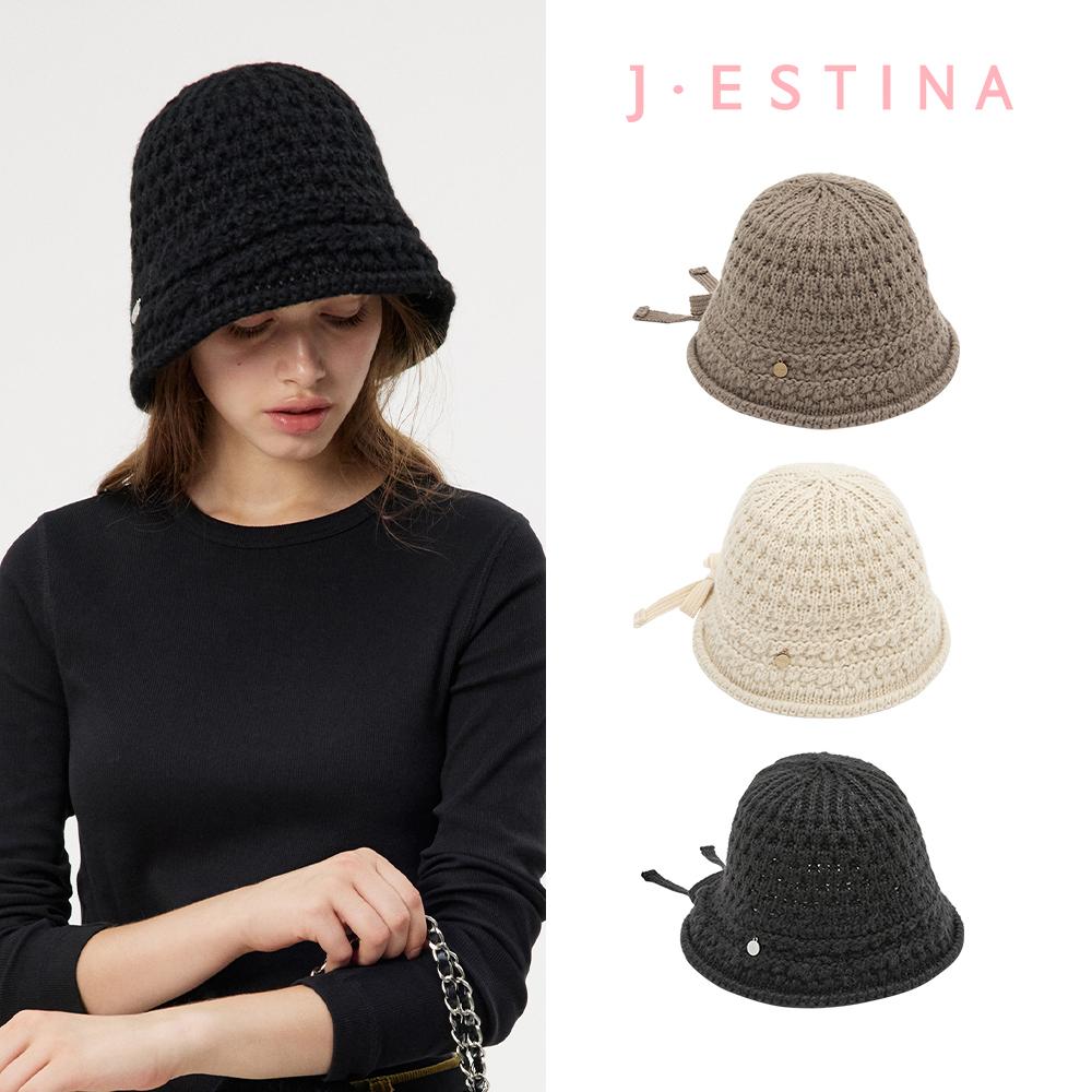 Jeieseutina Knit Ribbon Bucket Hat - 3 Colors