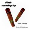 Popular Dog Sound Toy Orange Simulation Cigar Plush Pet Toy 25*6*4cm Dog Handsome Squeaky Toy Dog Cute Training Toy