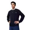 Li Ning Thick Round Neck Loose Pullover Cultural Shirt Warm Fleece Sweatshirt Men Sweatshirt AWDVP89-1