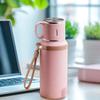 Yousheng Stainless Steel Water Bottle with Tea Infuser Double Wall Vacuum Drink Container Leak-Proof Portable 600ml Insulated Coffee Tumbler for Hot