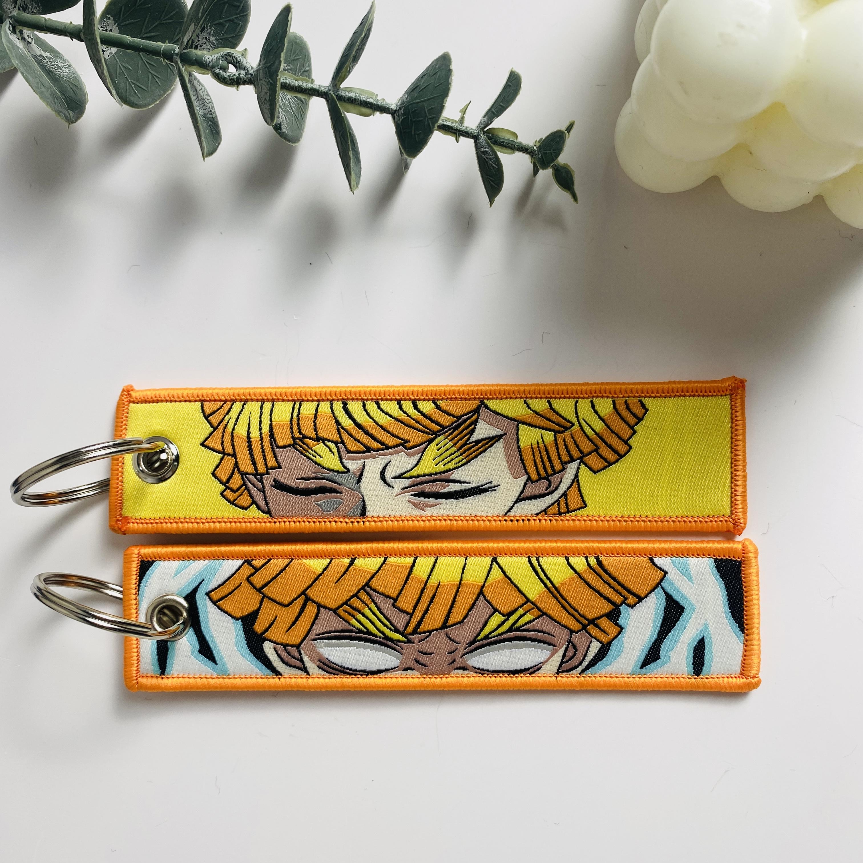 Anime Sleutelhangers met Schattige Jet Manga Borduurwerk Mode Rugzak Sleutelhanger voor Sieraden Accessoire Sleutelring Houder Cadeau Anime Fans
