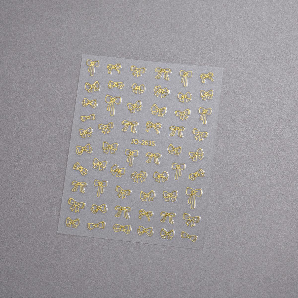 

Наклейки для дизайна ногтей в виде бантиков: 3D Черные, Белые, Золотые, Серебряные наклейки-ленты