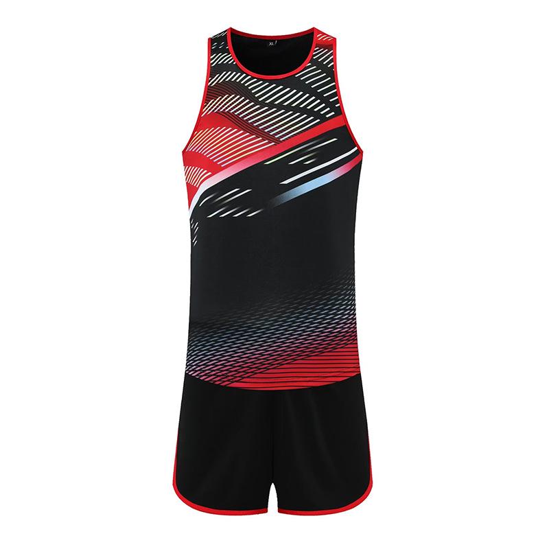Unisex Quick-Dry Sweat-Wicking Track and Field Training Uniform Set