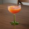 French Style Flower Shape Goblet Crystal Ice Cream Cup Petal Shaped Wine Glasses  Collectibles