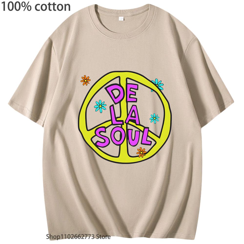 De La Soul Music T-shirts High Street Hip Hop Shirt Fashion Anime Tshirt 100% Cotton Streetwear Men Women Clothing Tops