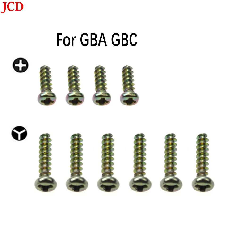 JCD 1Set (10pcs) For Gameboy Advance Color Y Tri-Wing Screws For GB GBP GBA GBC Game Console Shell Case Cross Screws