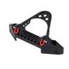 Para-choque Dianteiro de Liga Usinado CNC Preto com Manilha e Luz LED para Traxxas Trx-4 Axial Scx10 Ii Jeep