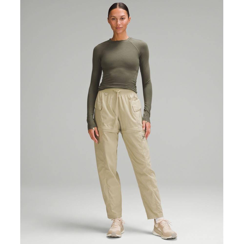 Lululemon Long Sleeve Crewneck Base Layer Army Green Compass Khaki