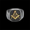 FREE MASON Ring For Man 316L Stainless Steel Jewellery Size 7-15